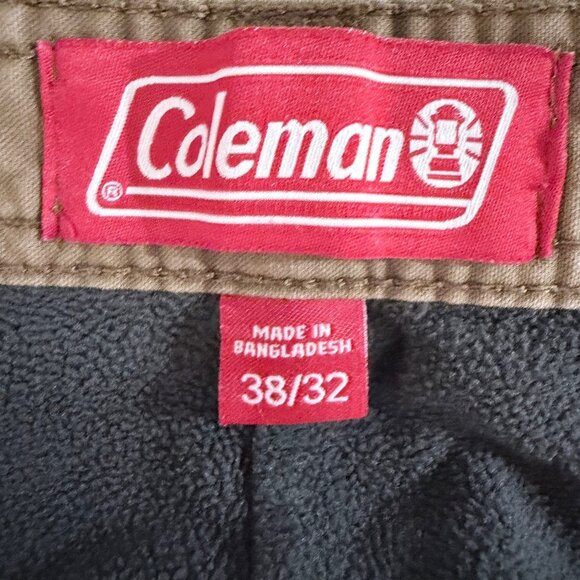 Coleman Mens 38/32 Fleece-Lined Utility Pants Carpenter Outdoor Workwear - Picture 2 of 16